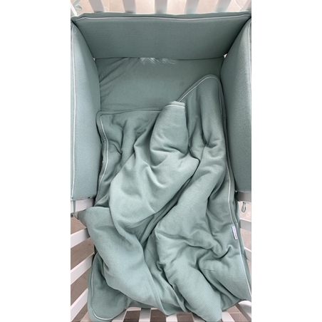 שמיכת SOFT לעריסה | מנטה וופל