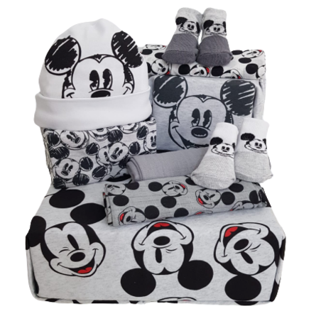 מתנה להולדת הבן - מיקי מאוס שחור לבן