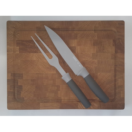 בוצר D.K.S 40*30*4 + סט ברביקיו  BergHOFF (סכין פריסה 19 ס