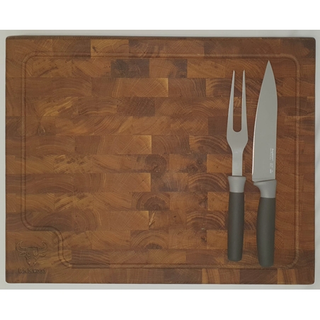 בוצר D.K.S 40*50*4 + סט ברביקיו  BergHOFF (סכין פריסה 19 ס