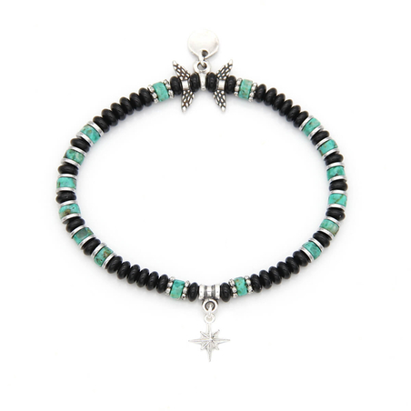 צמיד טיאנו - טורקיז, כסף 925