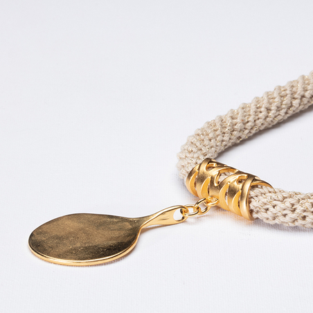 שרשרת אדוה | תכשיט תליון דמוי טיפה | תכשיט ניוד & זהב