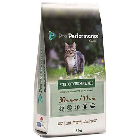 פרו פרפורמנס עוף ואורז לחתול 15 ק