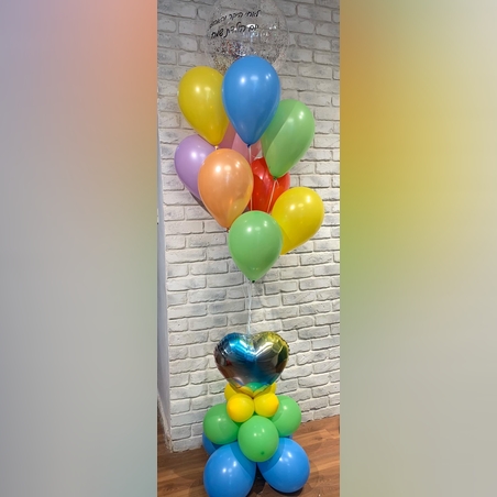 זר בלונים צבעוני 139