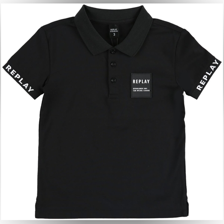 חולצת REPLAY לילדים (מידות 16-3 שנים) לוגו ריבוע