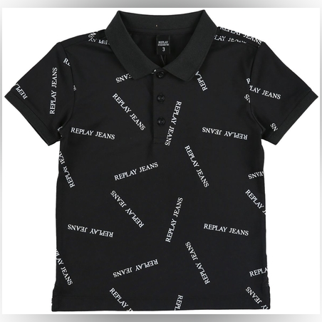 חולצת REPLAY לילדים (מידות 16-3 שנים) לוגו מלא