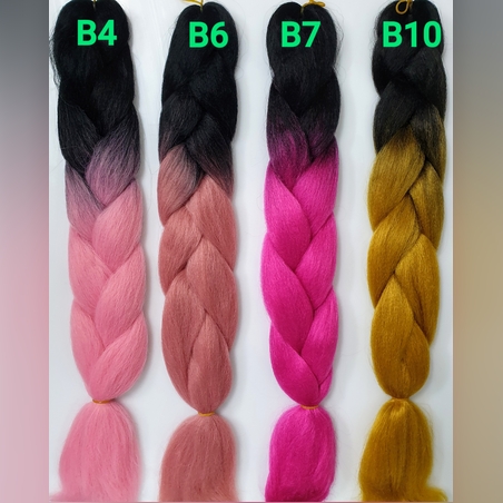 Synthetic hair braids