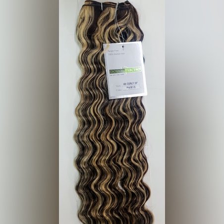 human hair weft curly