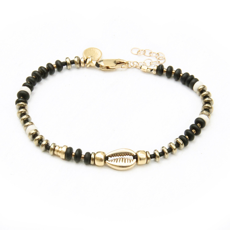 צמיד ניקי - שחור זהב