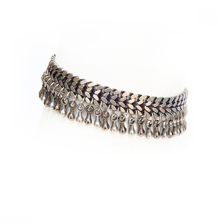 צמיד טיפות - כסף