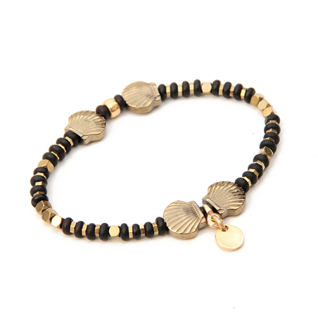 צמיד אריאל - שחור זהב