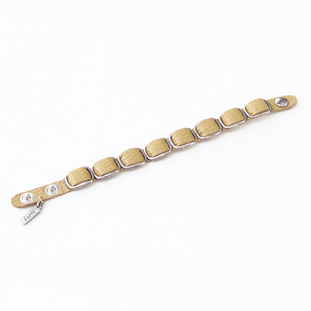 צמיד ענת - מוקה, כסף 