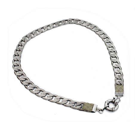 שרשרת גורמט עבה - כסף