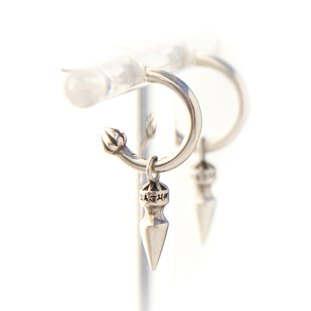 עגילי ג'יפסי קונוסים - כסף 925