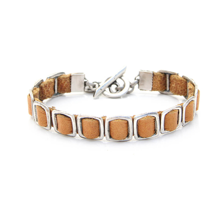 צמיד מיני ענת - קאמל, כסף