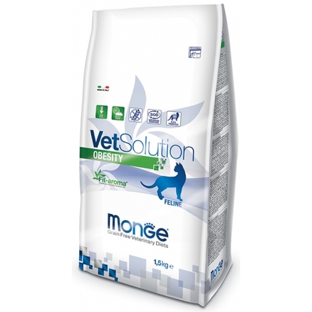 MONGE VetSolution מונג' וט סולושן אוביסיטי מזון רפואי לחתולים 1.5 ק