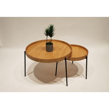 סט שולחנות לסלון דגם - מגש  