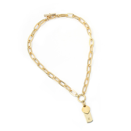 שרשרת הארלם לב - זהובה 