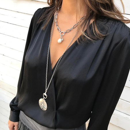 קומבינציית שרשראות - טיבט סילבר