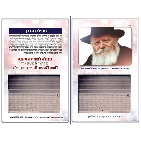  5009  - חתת ממוזער ותפילת הדרך ״יחי״