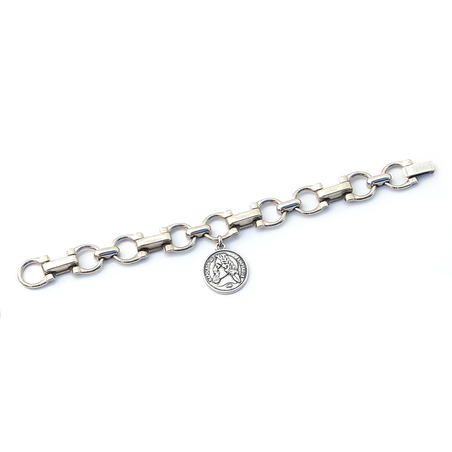 צמיד נפוליאון כסוף 