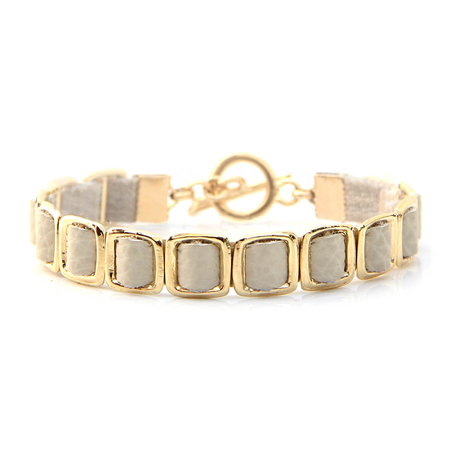 צמיד מיני ענת - שמנת, זהב 