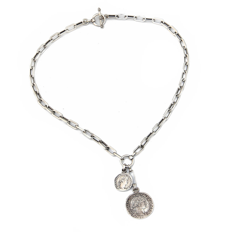 שרשרת קלאודיוס - כסף 925 מושחר  