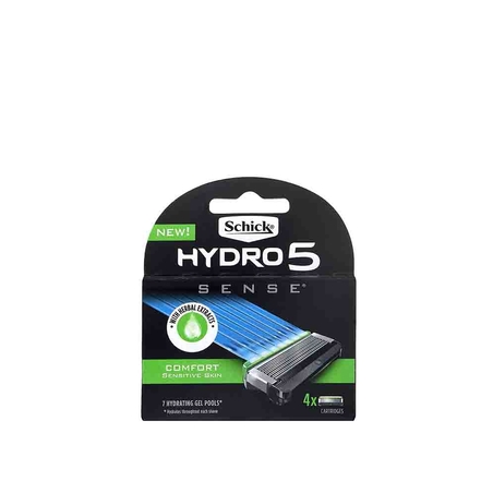 שיק היידרו 5 סנס רביעיית סכינים לגבר עם עור רגיש