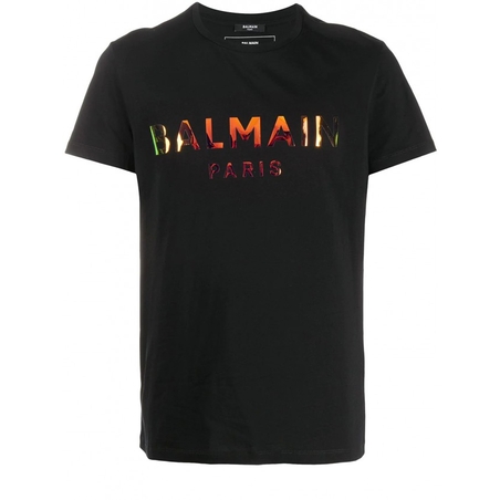 BALMAIN T-shirt Logo Hologram