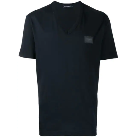 Dolce & Gabbana - T-Shirt V Neck - BLACK