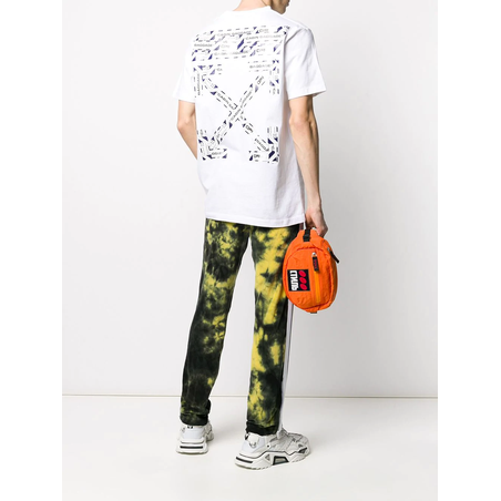 OFF-WHITE-airport tape print T-shirt