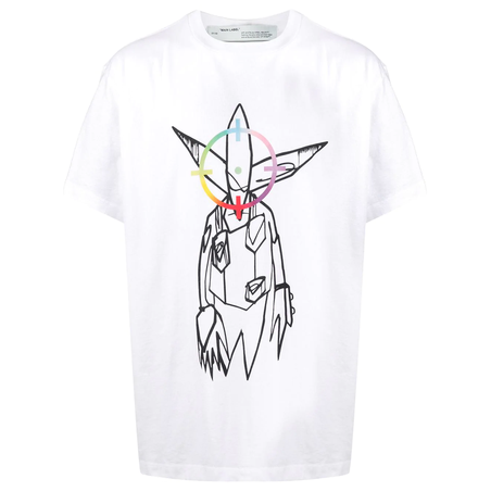 OFF-WHITE x Futura alien print T-shirt