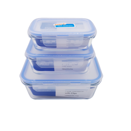 סט 3 פיירקסים לבישול ואיחסון 