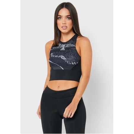גופיית אדידס לנשים Adidas Own The Run City Clash Crop Top   