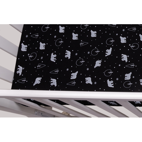 סדין למיטה דובים שחור