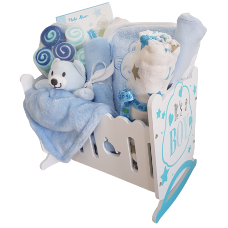 עריסה מעץ - it's a boy