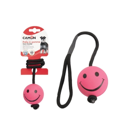 כדור גומי מחייך עם חבל