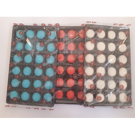 מקארונים אפויים 24 יחידות- חצאי מקארון- צבע אחד