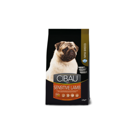 CIBAU סיבאו סנסטיב כבש מזון יבש לכלבים רגישים מגזע קטן 2.5 ק