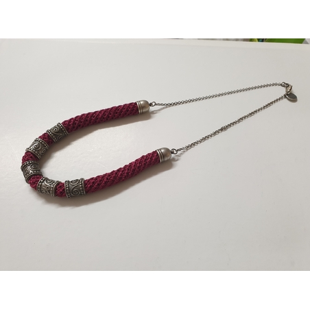 Bourdeaux / Silver necklace | Yael