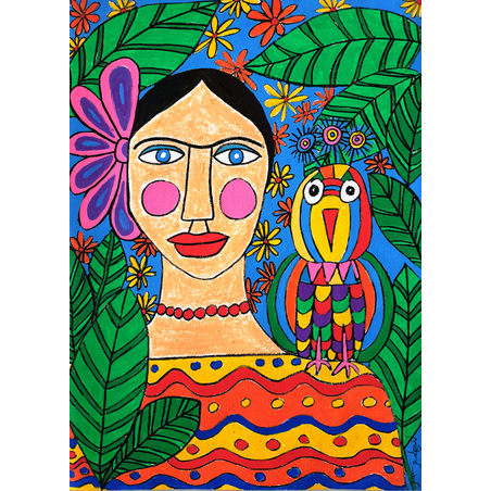 תמונת קנבס צבועה- פרידה קאלו