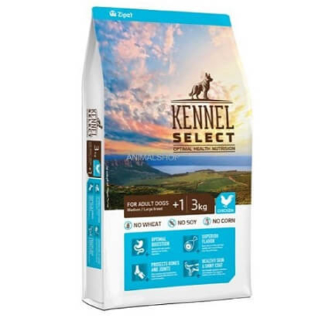KENNEL SELECT קאנל סלקט מזון יבש לכלבים בוגרים על בסיס עוף