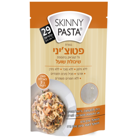 סקיני פסטה בצורת פטוצ’יני בתוספת שיבולת שועל 270 גרם