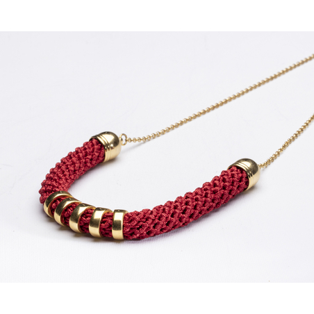 Red & Gold Necklace | Mira