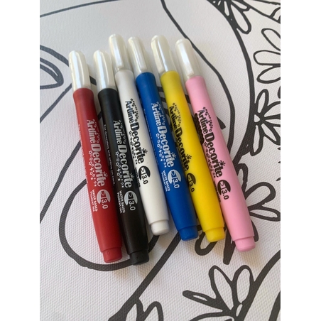 ערכת 6 טושים אקרילים -  השישיה הסודית