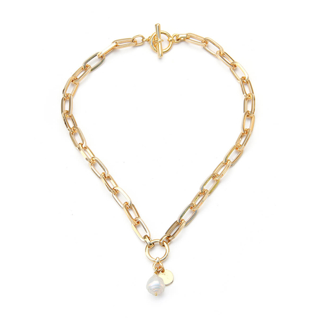 שרשרת הארלם פנינה - זהובה 