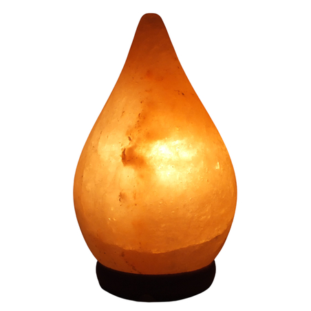מנורת גביש מלח הימלאיה בצורת טיפה