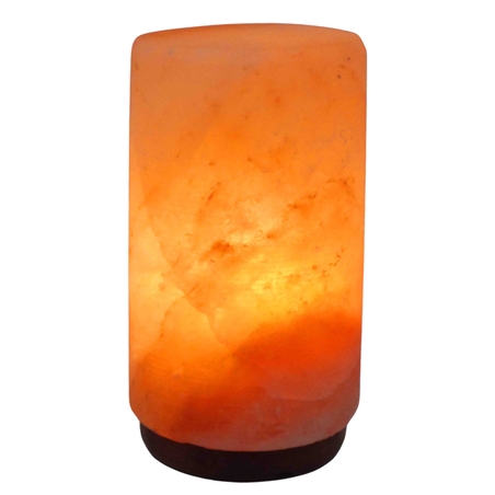 מנורת גביש מלח הימלאיה בצורת גליל