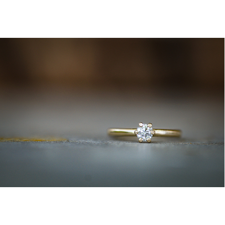 טבעת פרח יהלום