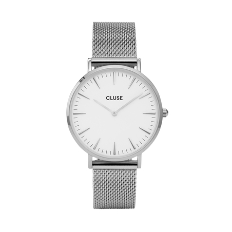 38 mm - CW0101201002  Boho Chic Mesh White, Silver Colour